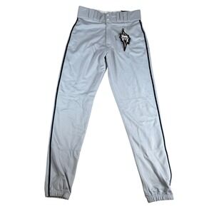 Easton Men's Pro Pipepant Gray Black Pinstripe Athletic Baseball Pants Size S